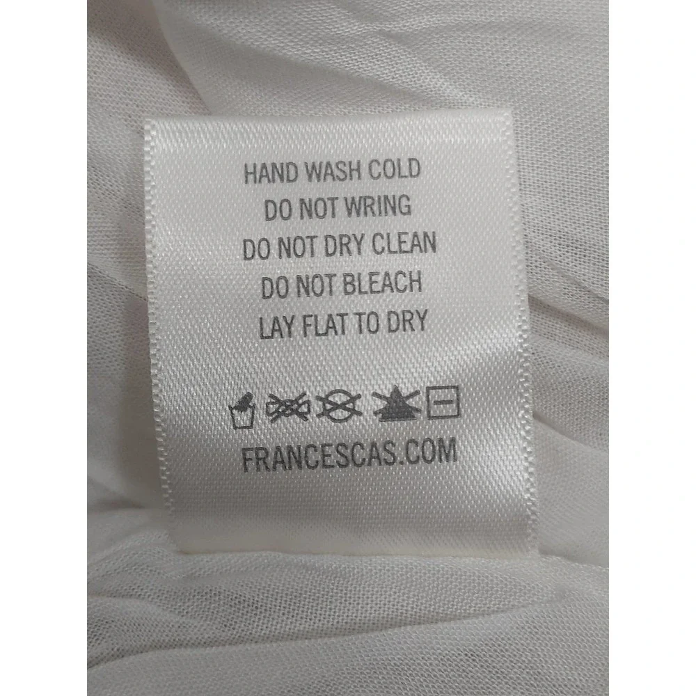 Francesca's ALYA tan/white wide striped Paper bag NWT shorts. Size S - Picture 9 of 9